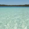 Australia, Fraser, Lake Birrabeen, clear water