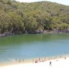 Australia, Fraser, Lake Wabby, beach, view from top