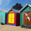Australia, Melbourne, Brighton beach, houses