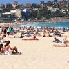 Australia, Sydney, Bondi beach, sand