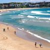 Australia, Sydney, Bondi beach, wet sand