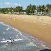 Australia, Townsville, Strand beach, view from water