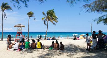 Cuba, Playas del Este, Guanabo beach