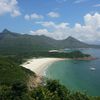 Hong Kong, Tai Long Wan beach, aerial view