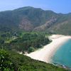 Hong Kong, Tai Long Wan, Long Ke Wan beach, aerial view