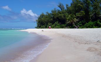 Mariana Islands, Guam, Ritidian beach, wet sand