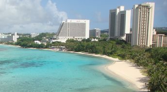 Mariana Islands, Guam, Tumon beach, Marriott hotel