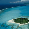 Mariana Islands, Saipan, Managaha beach, aerial view