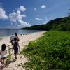 Mariana Islands, Saipan, Wing Beach beach, grass