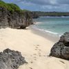 Mariana Islands, Tinian, Unai Dankulo beach, rocks