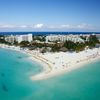 Mexico, Isla Mujeres island, Playa Norte beach, aerial view