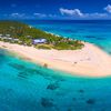 Tonga, Ha'apai, Foa, Matafonua Lodge, aerial view