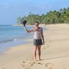 Tonga, Ha'apai, Uoleva island, beach, view to right