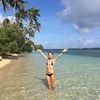 Tonga, Vava'u, Ofu isl, beach, shallow water