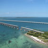 USA, Florida Keys, Bahia Honda Key beach, aerial view