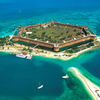 USA, Florida Keys, Dry Tortugas, Fort Jefferson, aerial view