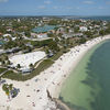 США, Флорида Кис, Маратон, пляж Сомбреро бич, вид сверху