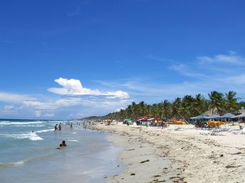 Venezuela, Margarita island, Playa El Agua, sand