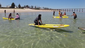 Adelaide, Grange Beach, clear water