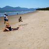 Australia, Cairns, Yorkeys Knob beach, sand