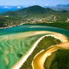 Australia, Cooktown beach, aerial view