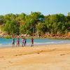 Australia, Darwin, Mindil beach, lifeguard tower