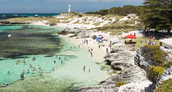 Australia, Perth, Rottnest, Basin Lagoon beach