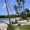 Dominican Republic, Playa La Playita beach, boat