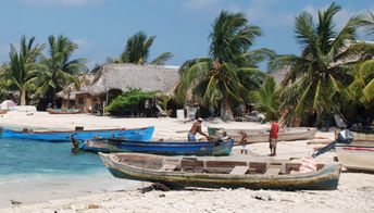 Honduras, Cayos Cochinos, Cayo Chachahuate beach