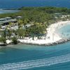 Honduras, Roatan, Mahogany beach, aerial view