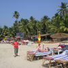 India, Goa, Palolem beach, chairs