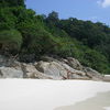 Malaysia, Perhentian Islands, Blue Lagoon beach, rocks