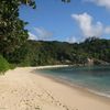 Seychelles, Mahe island, Anse Takamaka beach, sand