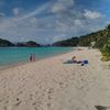 American Virgin Islands (USVI), St. John island, Trunk Bay beach, in the afternoon