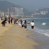 China, Dameisha beach, water edge
