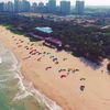 China, Hainan, Boao beach, aerial view