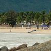 China, Hainan, Riyue Bay beach, palms