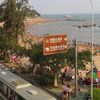 China, Xiamen beach, road