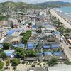 Ecuador, Atacames beach, aerial view