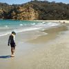 Ecuador, Los Frailes beach, wet sand