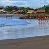 Ecuador, Mompiche beach, low tide