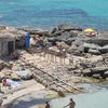 Formentera, Calo Des Mort beach, boat boxes
