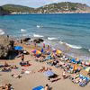 Ibiza, Agua Blanca beach, crowd