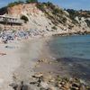 Ibiza, Cala d'Hort beach, stones