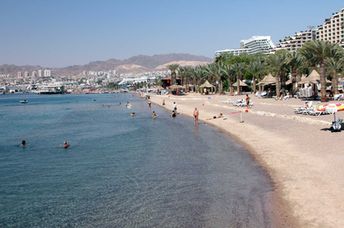Israel, Eilat beach