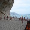 Italy, Sardinia island, Cala Luna beach, entrance to the cave