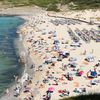 Mallorca, Cala Mesquida beach, top view