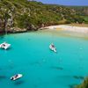 Menorca, Cala en Porter beach, blue water