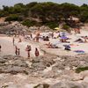 Menorca, Cala es Talaier beach, view to west