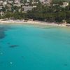 Menorca, Cala Galdana beach, aerial view